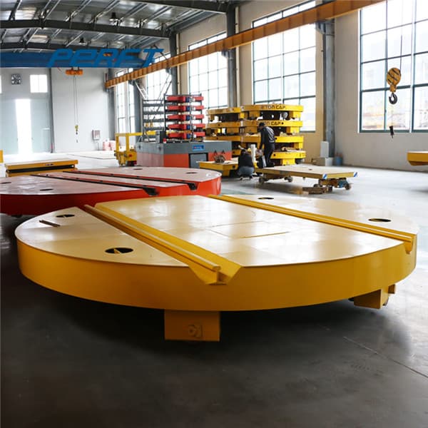 turntable transfer cart with urethane wheels 5t